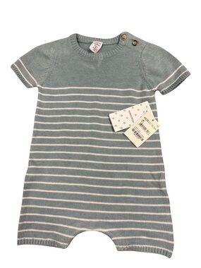 New! 🆕 Nordstrom Blue Striped Baby Romper